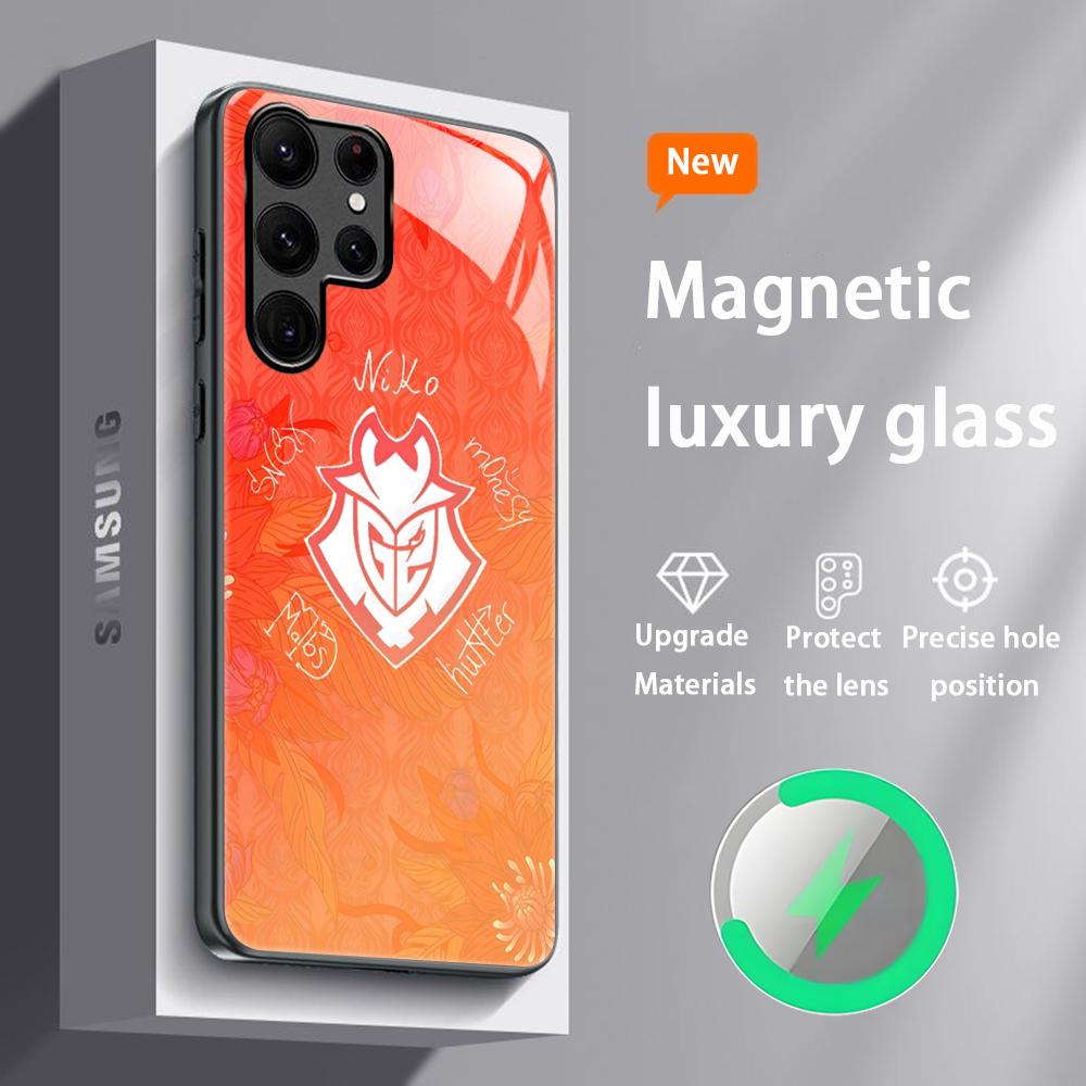 Esports SuperTeam G2 Cool LOOG Phone Case For Samsung S25 S24 S23 S22 S21 S20 Plus Ultra Note20 Glass Magnetic Case Samsung S21 FE
Esports SuperTeam G2 Cool LOOG Phone Case For Samsung S25 S24 S23 S22 S21 S20 Plus Ultra Note20 Glass Magnetic Case Samsung S21 FE