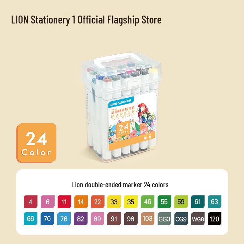 Набор из 36 двусторонних масляных акварельных маркеров Lion для детей, 24 цвета для рисования аниме от руки
Набор из 36 двусторонних масляных акварельных маркеров Lion для детей, 24 цвета для рисования аниме от руки