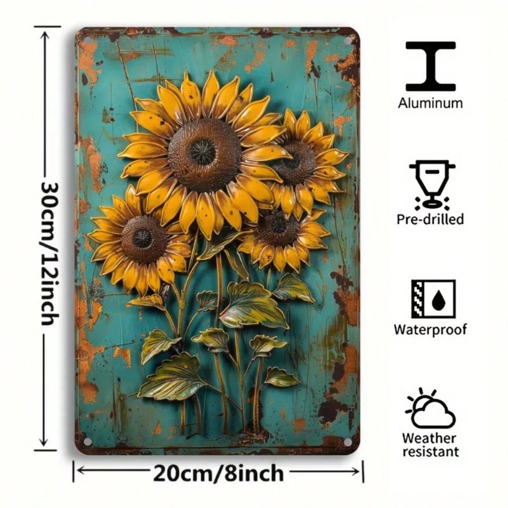 Vintage Tin Sign Sunflower Metal Plaque Wall Art Decor 20x30 рожевий колір золота
Vintage Tin Sign Sunflower Metal Plaque Wall Art Decor 20x30 рожевий колір золота