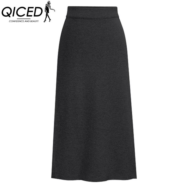 QICED Женские модные повседневные юбки с принтом однотонного цвета на весну и осень XXL серый
QICED Женские модные повседневные юбки с принтом однотонного цвета на весну и осень XXL серый