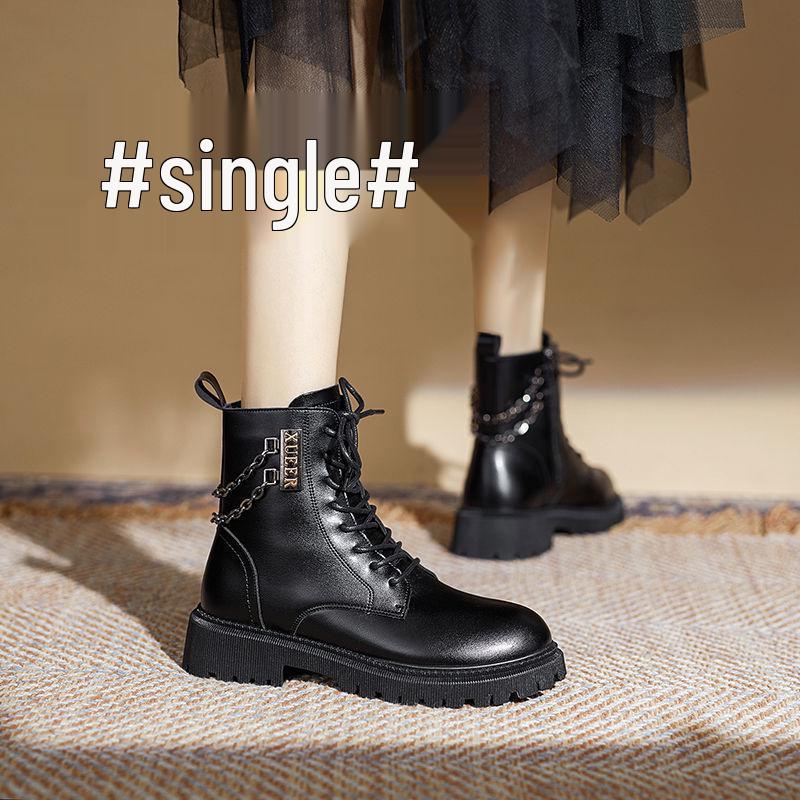 Women s Chain Martin Boots - 2025 British Style, Thick Sole, Slimming Short Boots with Plus Velvet for Spring, Autumn, and Winter. 35
Women s Chain Martin Boots - 2025 British Style, Thick Sole, Slimming Short Boots with Plus Velvet for Spring, Autumn, and Winter. 35