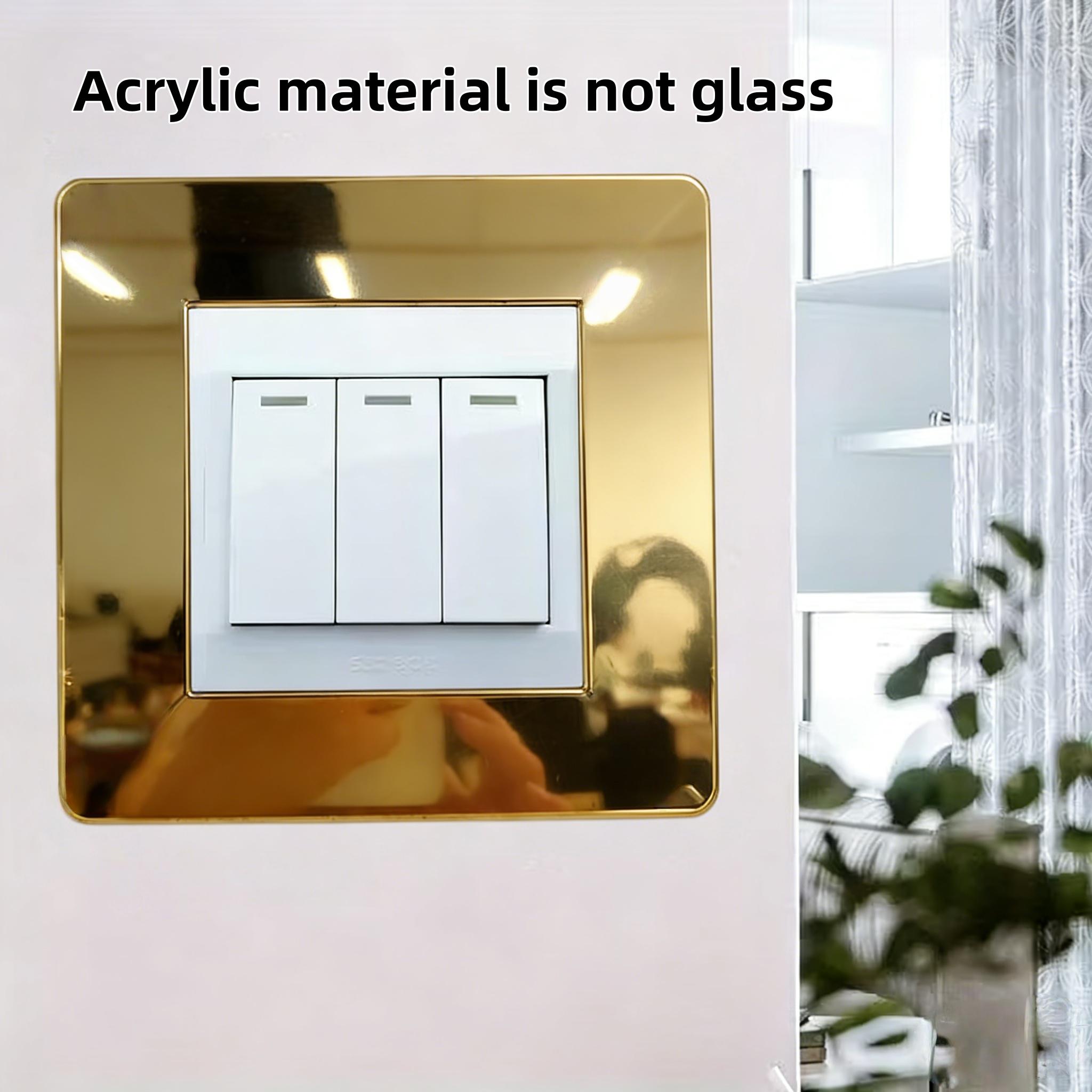 4/8pcs Modern Geometric Acrylic Mirror Switch Stickers, Self-Adhesive Wall Decals for Living Room and Bedroom 4pcs золотой
4/8pcs Modern Geometric Acrylic Mirror Switch Stickers, Self-Adhesive Wall Decals for Living Room and Bedroom 4pcs золотой