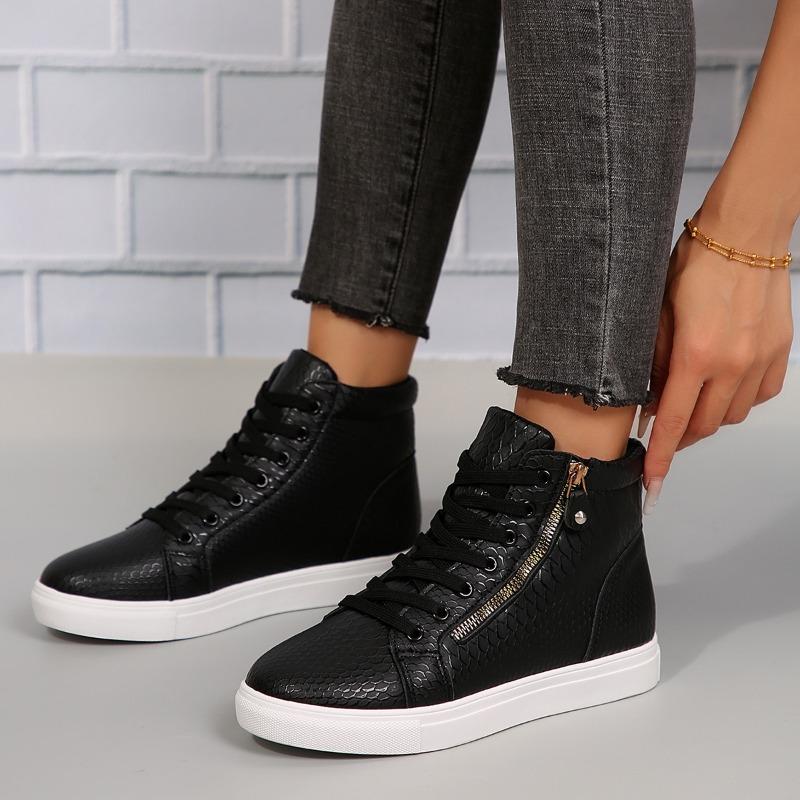 Large size shoes women s platform laceup crocodile pattern hightop casual flat baseplate shoes tide couple shoe batch 43 чорний
Large size shoes women s platform laceup crocodile pattern hightop casual flat baseplate shoes tide couple shoe batch 43 чорний
