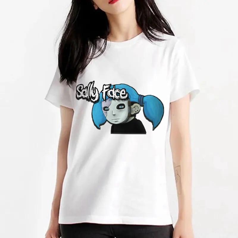 Винтажная футболка Harajuku, уличная одежда Sally Face, женская футболка, топы в корейском стиле, короткие женские футболки с круглым вырезом
Винтажная футболка Harajuku, уличная одежда Sally Face, женская футболка, топы в корейском стиле, короткие женские футболки с круглым вырезом
