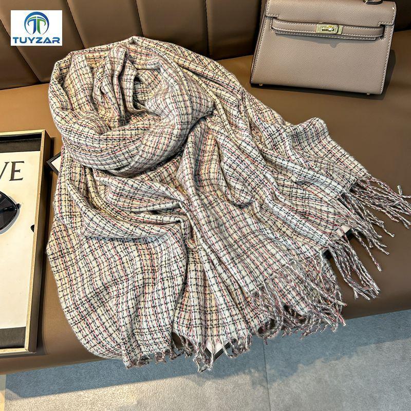 2024 Осень и зима Новый утолщенный и удлиненный кашемировый шарф универсальный женский теплый шарф для защиты шеи двухсторонний шарф шаль 200*70cm
2024 Осень и зима Новый утолщенный и удлиненный кашемировый шарф универсальный женский теплый шарф для защиты шеи двухсторонний шарф шаль 200*70cm