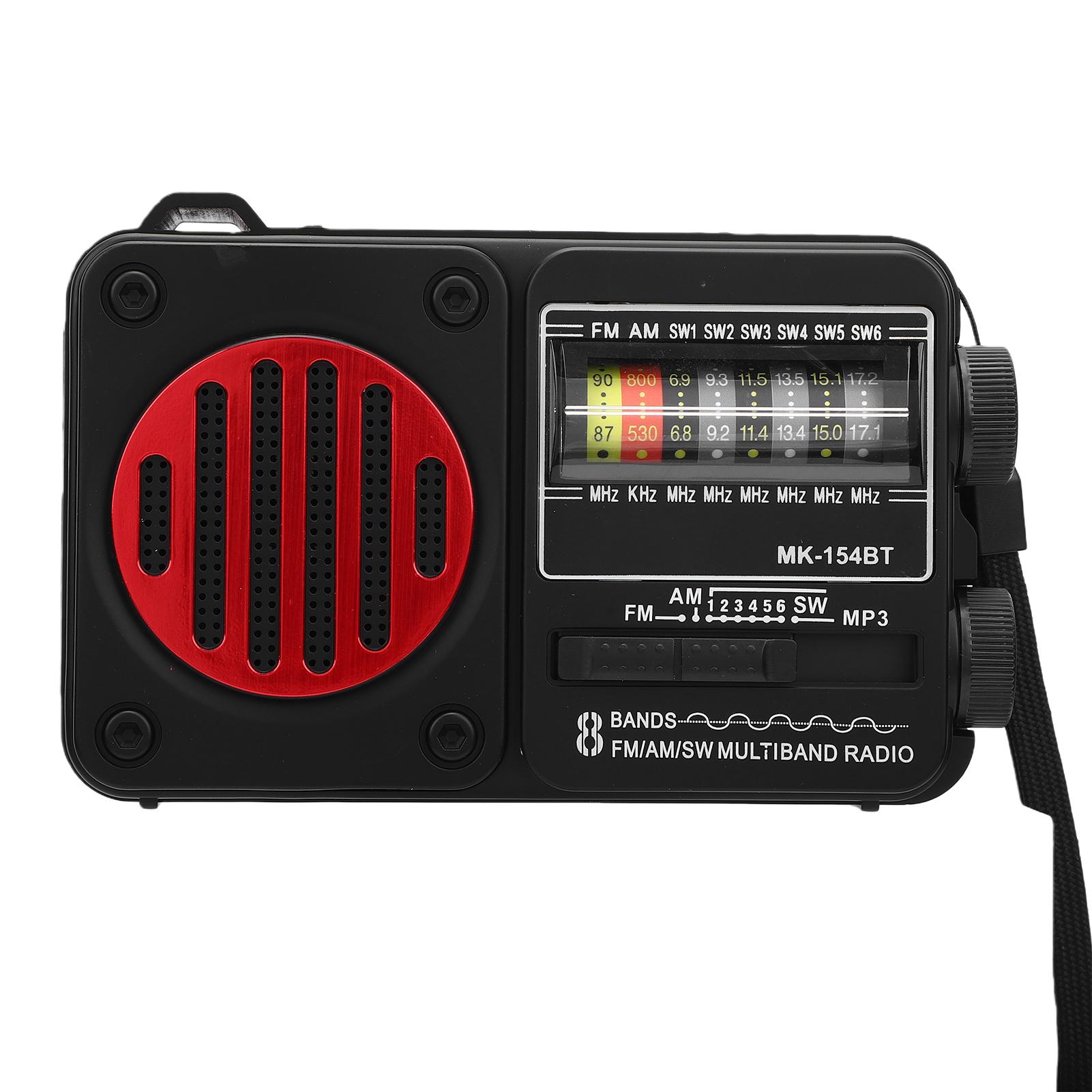 AM FM SW Radio USB Rechargeable Support Memory Card USB Playing Portable Radio with Flashlight Large Knob
AM FM SW Radio USB Rechargeable Support Memory Card USB Playing Portable Radio with Flashlight Large Knob