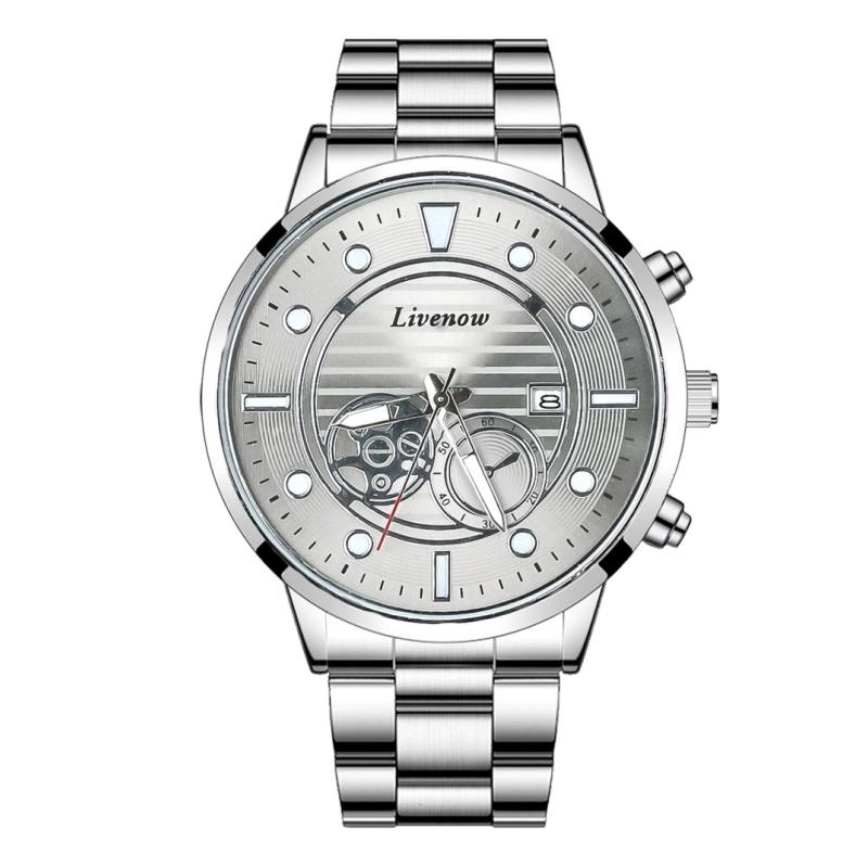 Розкішні чоловічі годинники Мода Нержавіюча сталь Кварцовий наручний годинник Календар Дата Годинник Чоловічий Діловий Повсякденний Годинник Різдвяний Подарунок срібний
Розкішні чоловічі годинники Мода Нержавіюча сталь Кварцовий наручний годинник Календар Дата Годинник Чоловічий Діловий Повсякденний Годинник Різдвяний Подарунок срібний