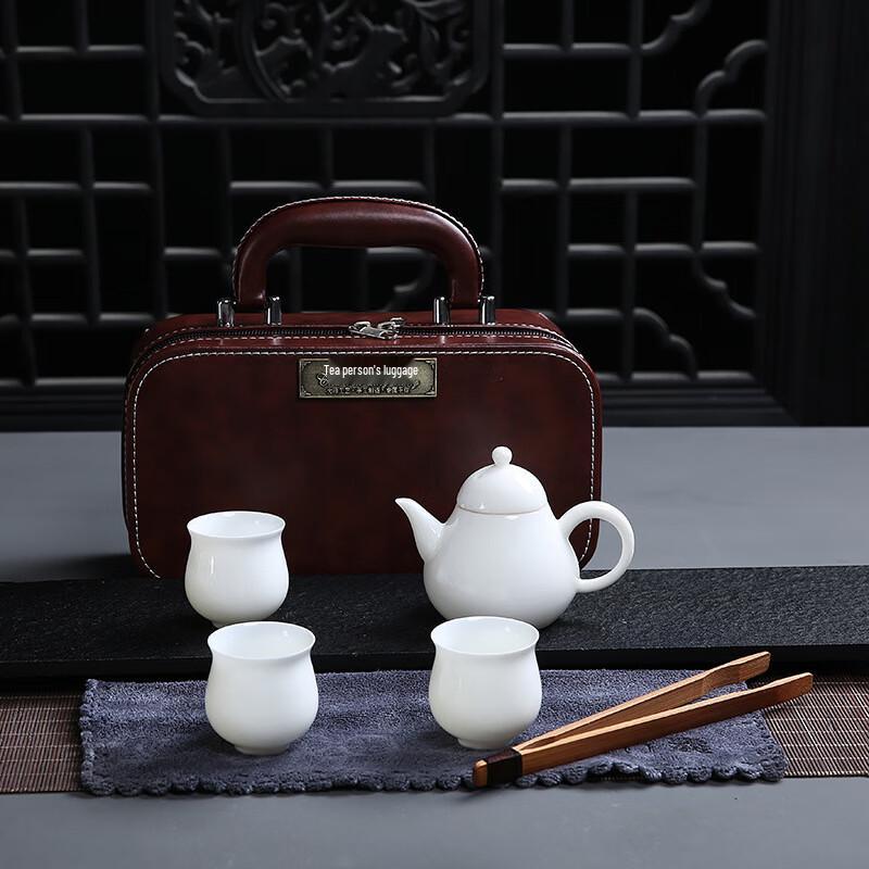 Chaxun 7-Piece Mutton-fat Jade Porcelain Travel Tea Set
Chaxun 7-Piece Mutton-fat Jade Porcelain Travel Tea Set