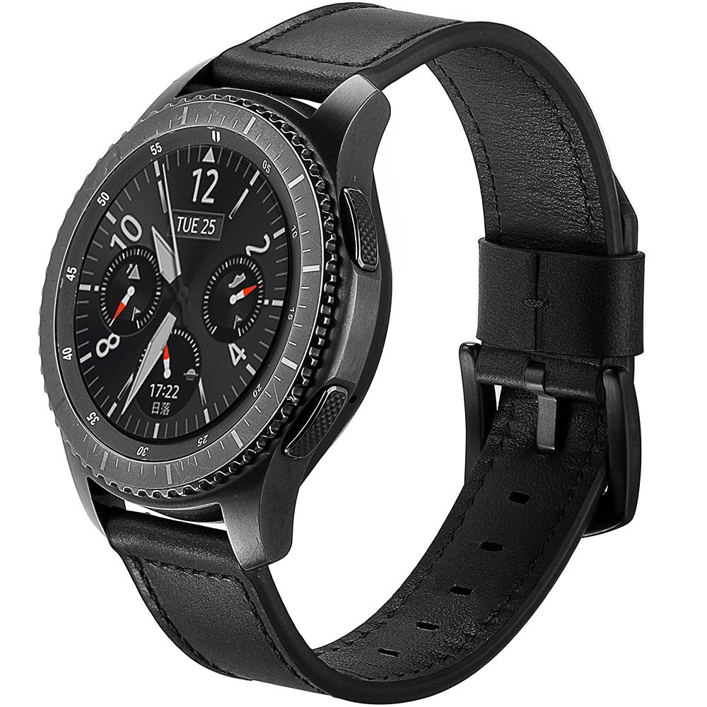 For Samsung Gear S3 Classic/S3 Frontier Genuine Leather Watch Strap Replacement Band 22mm Black
For Samsung Gear S3 Classic/S3 Frontier Genuine Leather Watch Strap Replacement Band 22mm Black