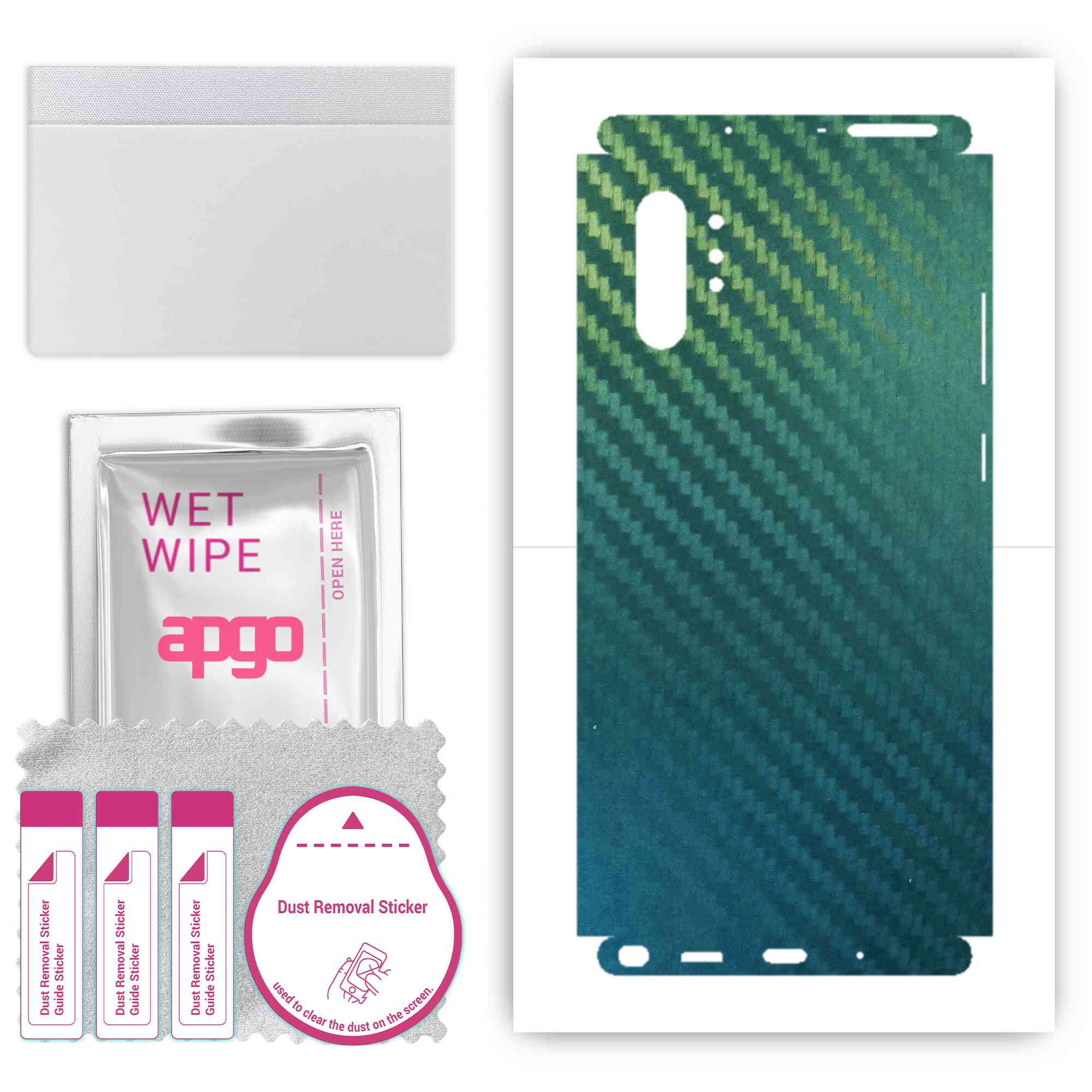 apgo Protective Skin Sticker for the back+sides compatible with Samsung Galaxy Note 10 Plus 5G, Full Wrap Film, Foil, Vinyl - Pattern Carbon Chameleon
apgo Protective Skin Sticker for the back+sides compatible with Samsung Galaxy Note 10 Plus 5G, Full Wrap Film, Foil, Vinyl - Pattern Carbon Chameleon