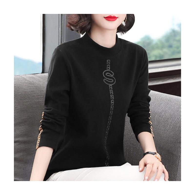 Slimming Semi-High Neck Long Sleeve T-Shirt for Spring/Autumn 4XL чорний
Slimming Semi-High Neck Long Sleeve T-Shirt for Spring/Autumn 4XL чорний