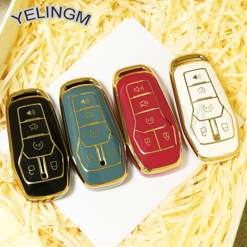 Car Remote Key Case TPU Cover Shell Fob For Ford Fusion Mondeo Mustang F-150 Explorer Edge 5 Buttons Protector Bag Accessories
Car Remote Key Case TPU Cover Shell Fob For Ford Fusion Mondeo Mustang F-150 Explorer Edge 5 Buttons Protector Bag Accessories
