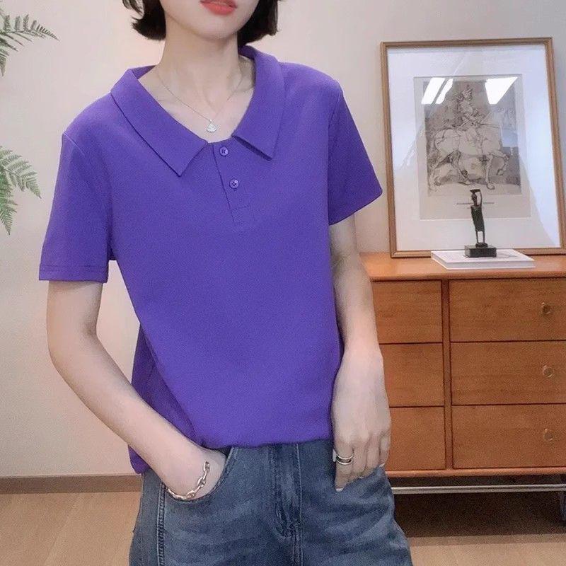 Women s Slimming Polo Collar Short Sleeve T-Shirt - 2024 Summer Korean Fashion, Trendy & Versatile Top XL (recommended 100-110 jin)
Women s Slimming Polo Collar Short Sleeve T-Shirt - 2024 Summer Korean Fashion, Trendy & Versatile Top XL (recommended 100-110 jin)