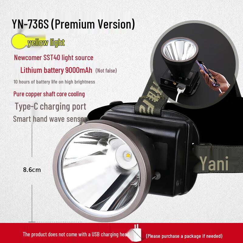 YANI High-Power Rechargeable LED Headlamp
YANI High-Power Rechargeable LED Headlamp