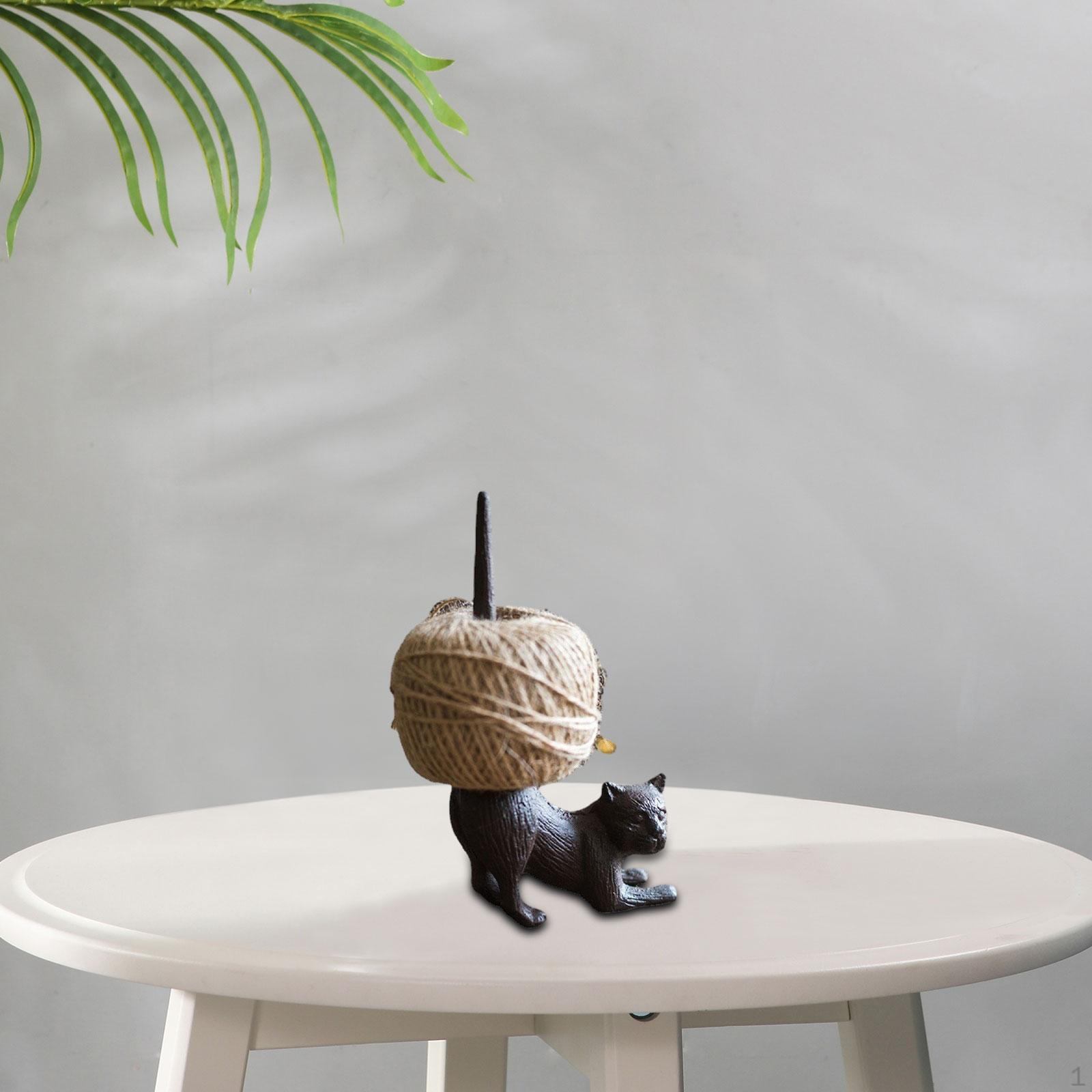 Metal Cat Statue Twine String Ball Dispenser Paper Towels Holder Tabletop Decoration 8.5x4.7inch
Metal Cat Statue Twine String Ball Dispenser Paper Towels Holder Tabletop Decoration 8.5x4.7inch