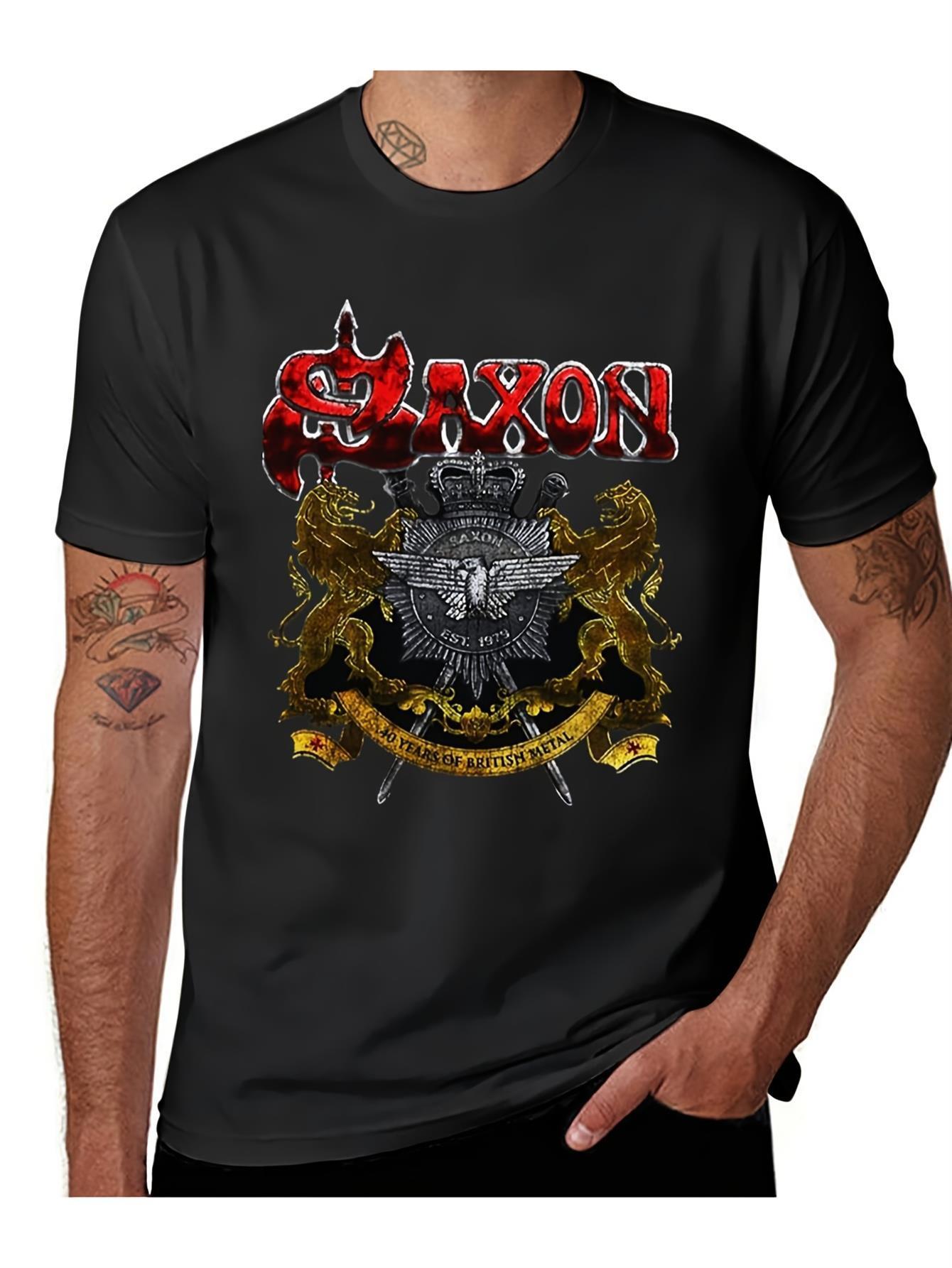 Saxon Music Men S Heavyweight 230Gsm Oversized T-Shirt - Retro Graphic Tee Featuring a Striking Red And White Lion Design XXXL
Saxon Music Men S Heavyweight 230Gsm Oversized T-Shirt - Retro Graphic Tee Featuring a Striking Red And White Lion Design XXXL