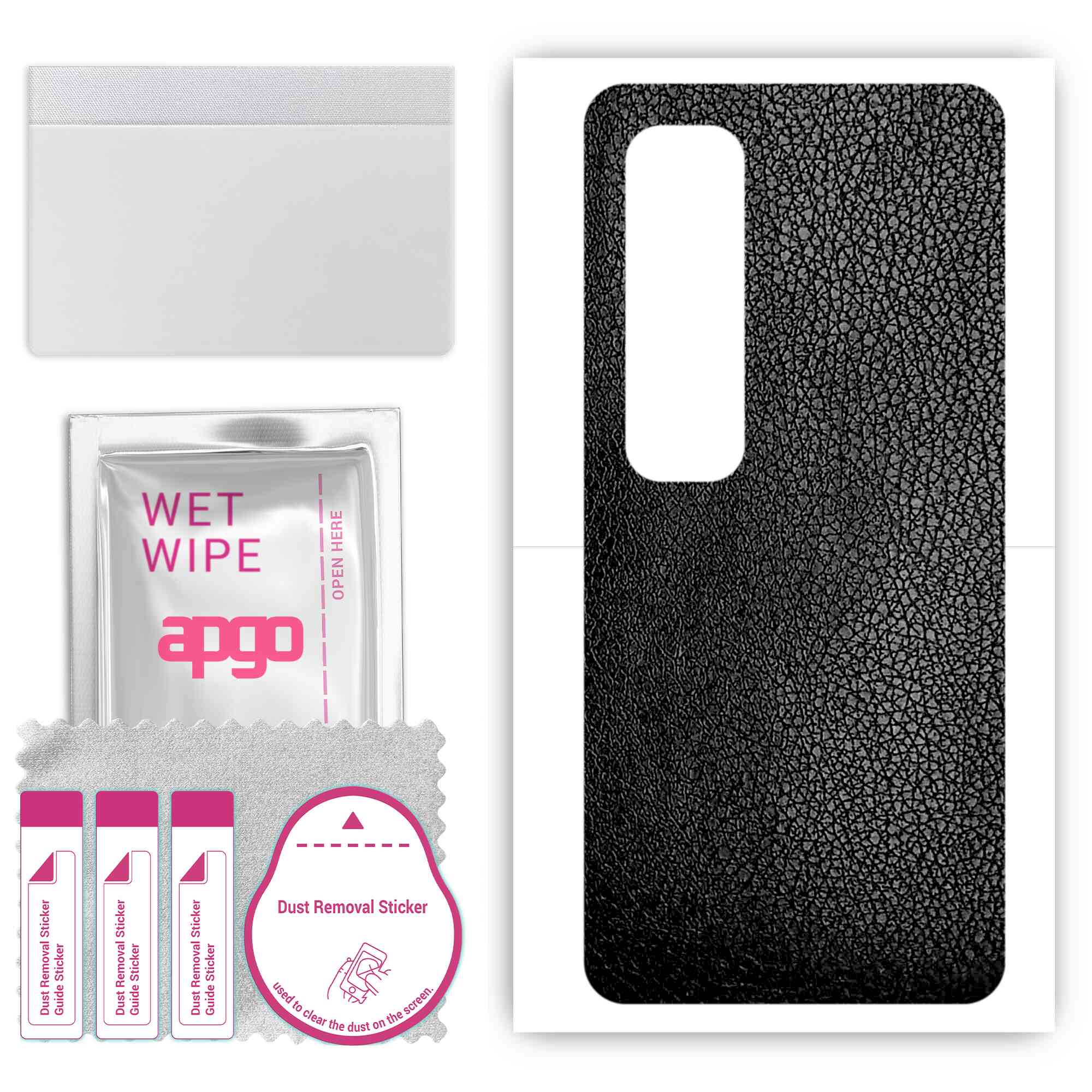 apgo Protective Skin Sticker for the back compatible with Xiaomi Mi 10 Ultra, Wrap Film, Foil, Vinyl - Pattern Black Leather
apgo Protective Skin Sticker for the back compatible with Xiaomi Mi 10 Ultra, Wrap Film, Foil, Vinyl - Pattern Black Leather