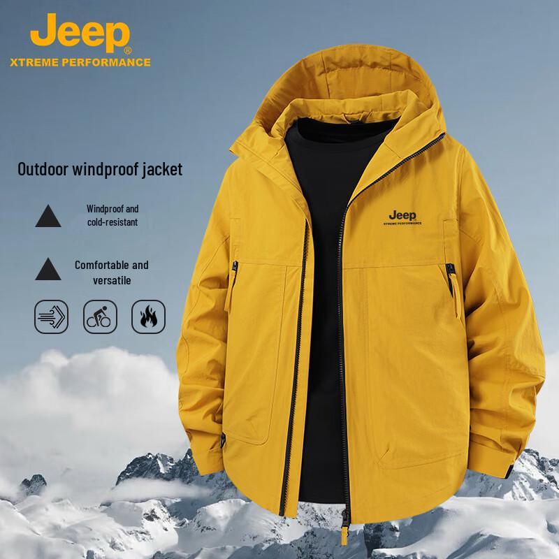 JEEP Unisex Retro Windproof Hooded Workwear Jacket M
JEEP Unisex Retro Windproof Hooded Workwear Jacket M