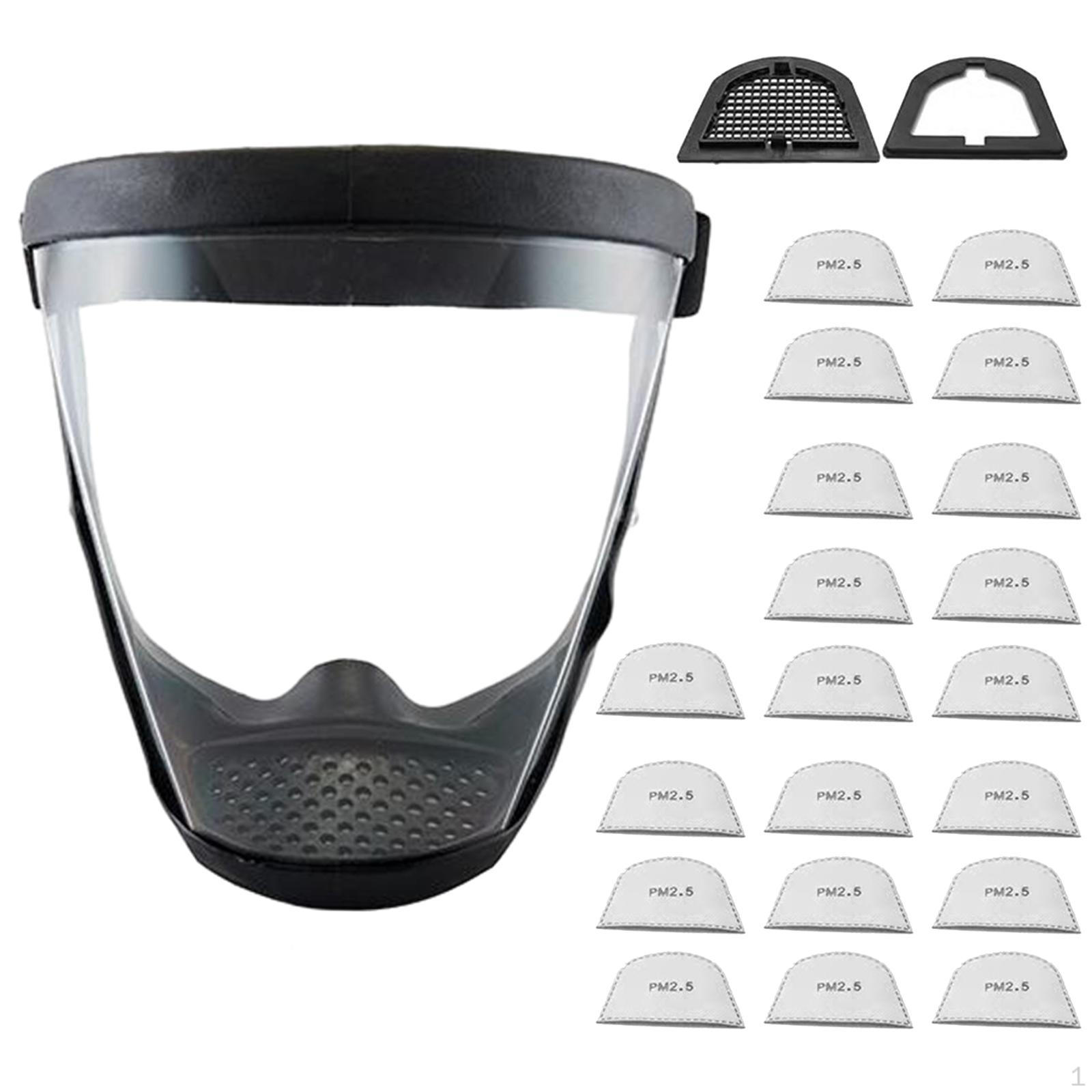 Full Face Shield Adult Clear for Grinding Work Adults Women Men Black Frame
Full Face Shield Adult Clear for Grinding Work Adults Women Men Black Frame