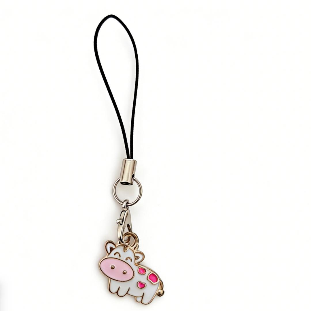 Soft and Cute Pink Cow Pattern Phone Lanyard, Suitable for Cute-Style Devices, Brightens up Everyday Device Combinations, Couple Pendant
Soft and Cute Pink Cow Pattern Phone Lanyard, Suitable for Cute-Style Devices, Brightens up Everyday Device Combinations, Couple Pendant