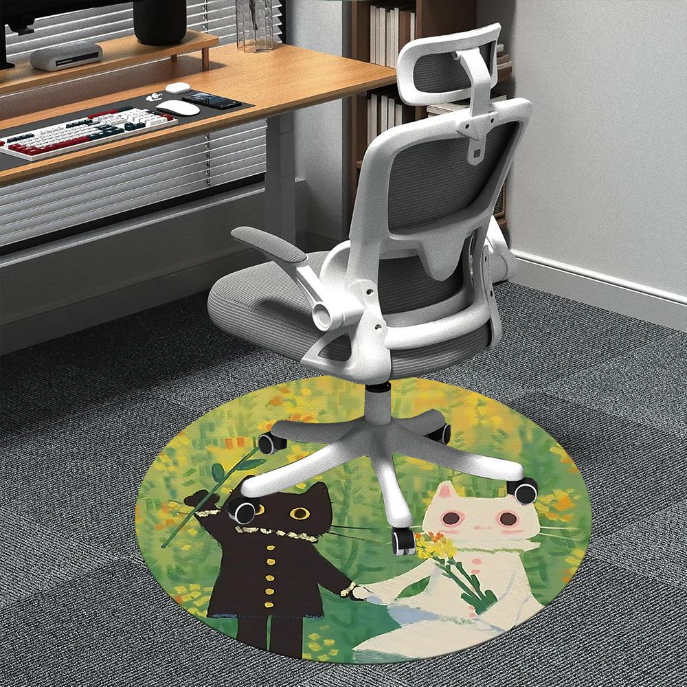 1PC Cat Wedding Office Round Area Rug, Mat Suitable ForOffice, Under Office Chairs Bedroom Living Room Home Decor, Room Deco 80cm
1PC Cat Wedding Office Round Area Rug, Mat Suitable ForOffice, Under Office Chairs Bedroom Living Room Home Decor, Room Deco 80cm