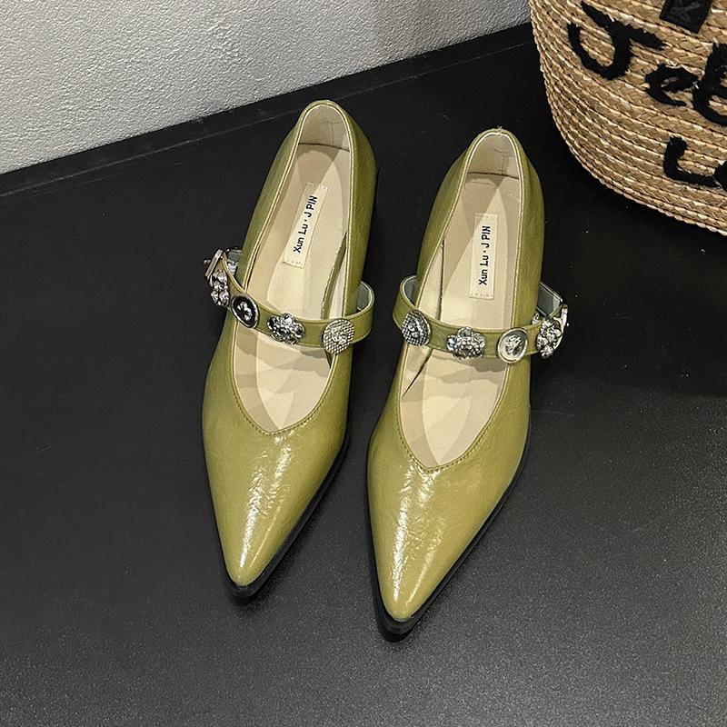 2025 новая весенне-летняя французская мода остроносые туфли на толстом каблуке с ремешком-пряжкой со стразами, повседневные универсальные туфли на среднем каблуке 40 зелёный
2025 новая весенне-летняя французская мода остроносые туфли на толстом каблуке с ремешком-пряжкой со стразами, повседневные универсальные туфли на среднем каблуке 40 зелёный