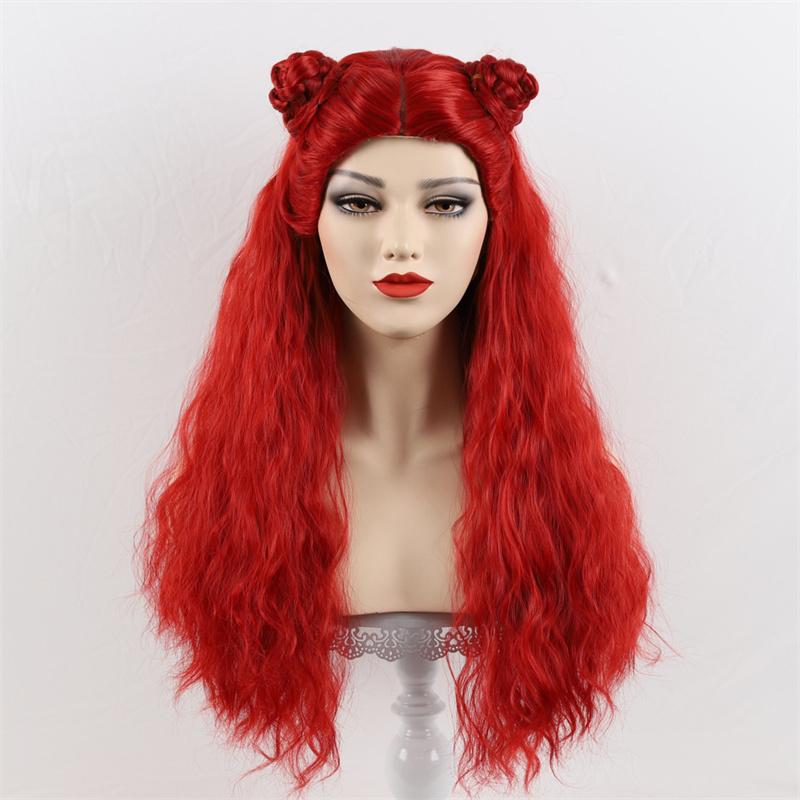 Synthetic Long Wavy Wigs Red Curly Wig Cosplay for Halloween Costume Fluffy Loose Wig with Braided Buns червоний
Synthetic Long Wavy Wigs Red Curly Wig Cosplay for Halloween Costume Fluffy Loose Wig with Braided Buns червоний