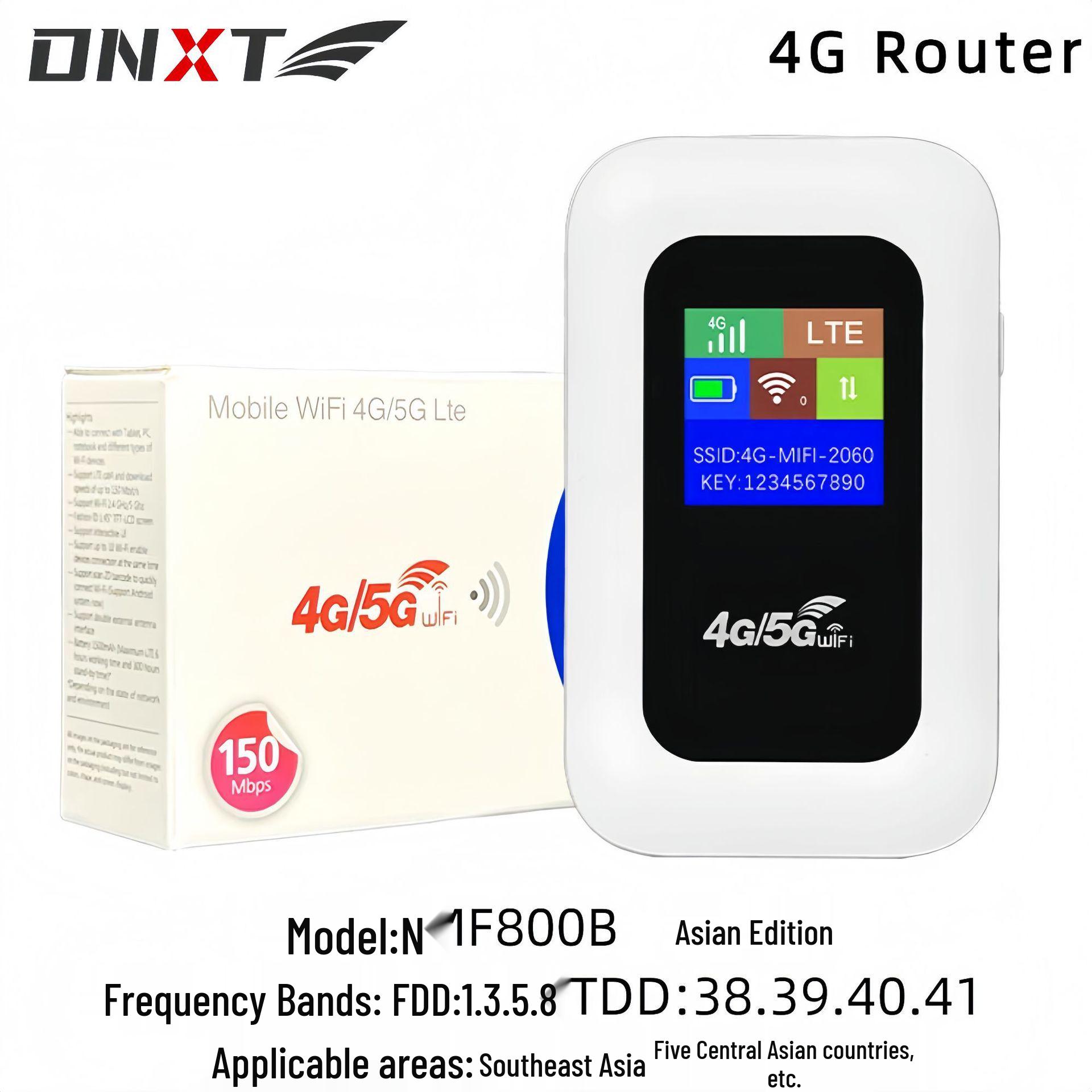 MF800LTE 4G/5G Mobile WiFi Router for Europe, Asia, and Africa, 150Mbps Type-C
MF800LTE 4G/5G Mobile WiFi Router for Europe, Asia, and Africa, 150Mbps Type-C