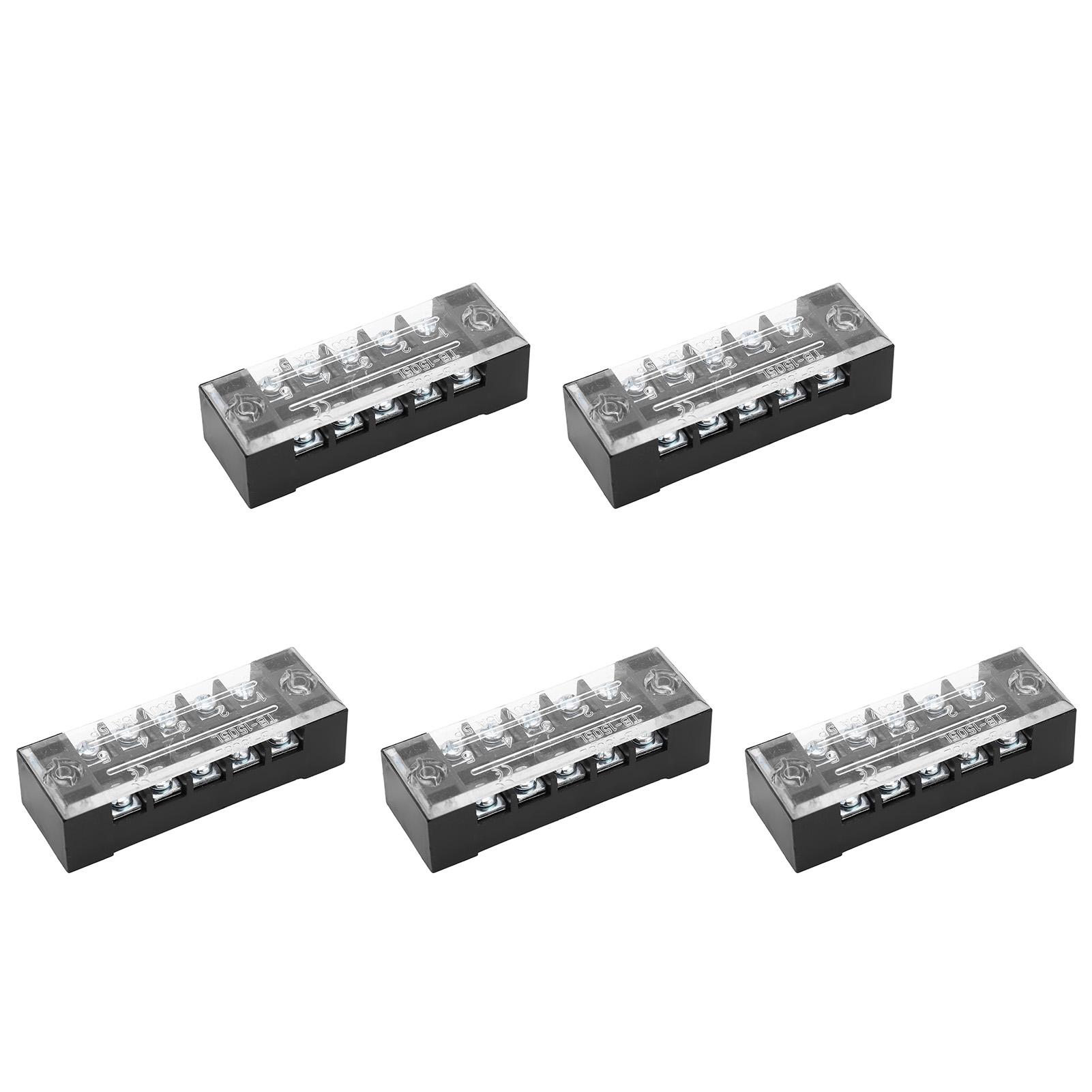 5pcs Terminal Block Barrier Strip Dual Row TB 15A 600V M3 Screws High Tenacity Wire Barrier Block 5
5pcs Terminal Block Barrier Strip Dual Row TB 15A 600V M3 Screws High Tenacity Wire Barrier Block 5