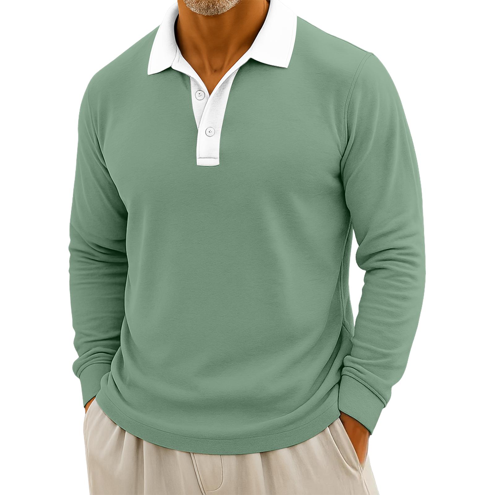 Мужские повседневные топы с длинными рукавами на пуговицах в стиле колор-блок XXXXL зелёный
Мужские повседневные топы с длинными рукавами на пуговицах в стиле колор-блок XXXXL зелёный