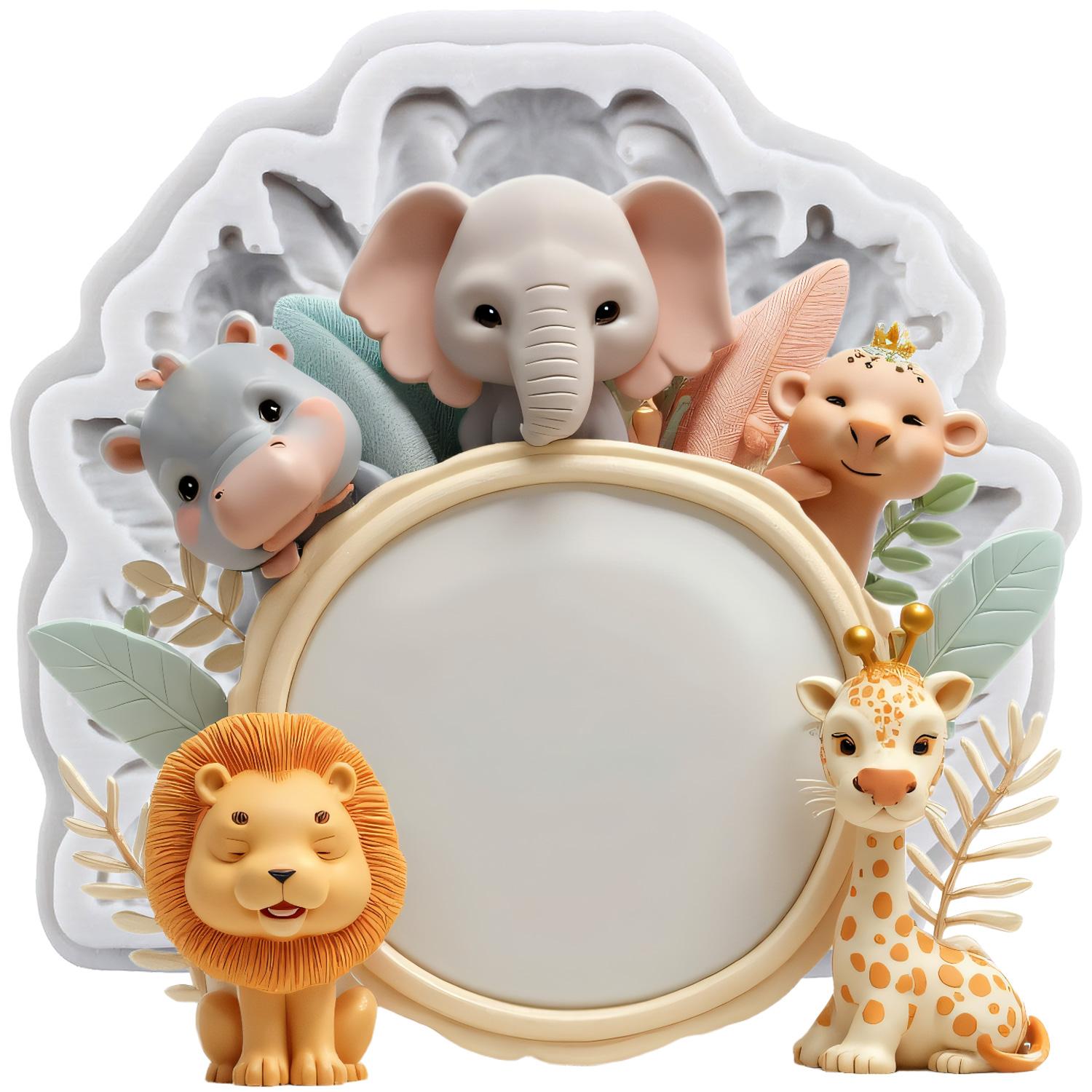 Lion Tiger Silicone Molds Lion Tiger Giraffe Monkey Hedgehog Fondant Mold Cake Decorating Tools Cupcake Topper Candy Clay Chocolate Gumpaste Mold серый
Lion Tiger Silicone Molds Lion Tiger Giraffe Monkey Hedgehog Fondant Mold Cake Decorating Tools Cupcake Topper Candy Clay Chocolate Gumpaste Mold серый