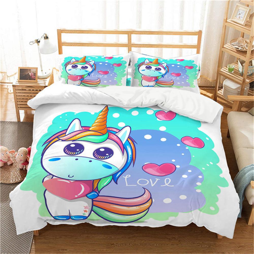 Unicorn Cartoon Three-Dimensional Bed Cover Collection Duvet Covers Pillowcases Comforter Luxury Bedclothes Girl Children Domestic Decor Queen Size EU single(135x200cm)
Unicorn Cartoon Three-Dimensional Bed Cover Collection Duvet Covers Pillowcases Comforter Luxury Bedclothes Girl Children Domestic Decor Queen Size EU single(135x200cm)