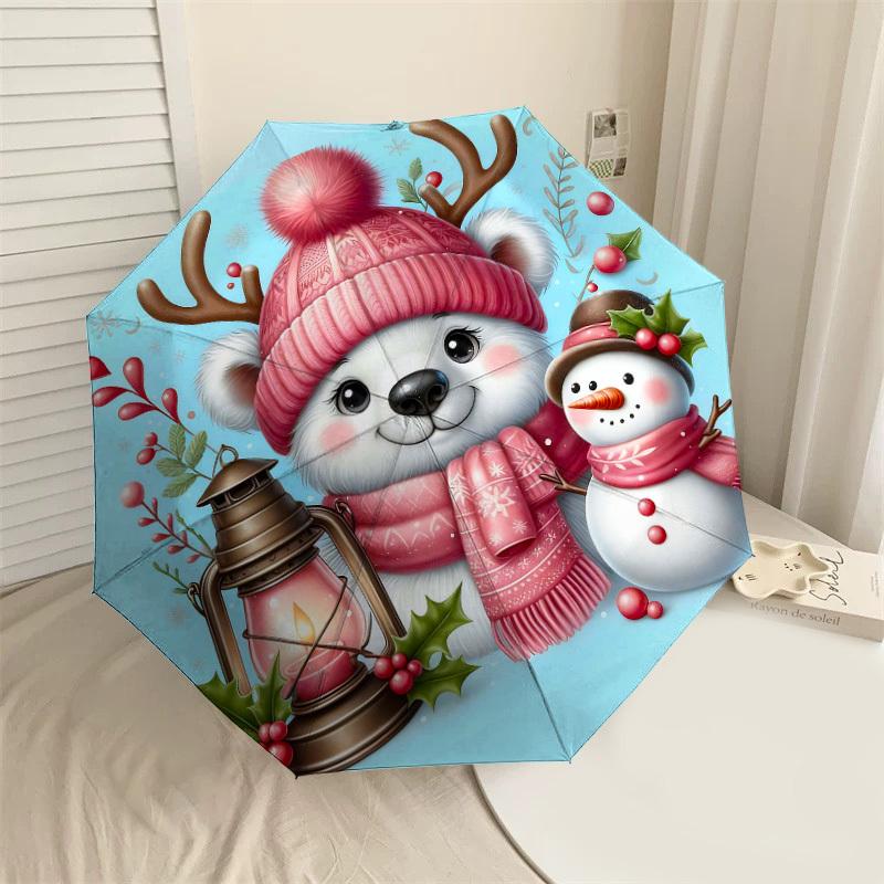1PC polar bear snowman Automatic Open/Close Umbrella Compact Folding Umbrella with 8-Rib Shaft lightweight esign, Fashion Lovers1255A
1PC polar bear snowman Automatic Open/Close Umbrella Compact Folding Umbrella with 8-Rib Shaft lightweight esign, Fashion Lovers1255A