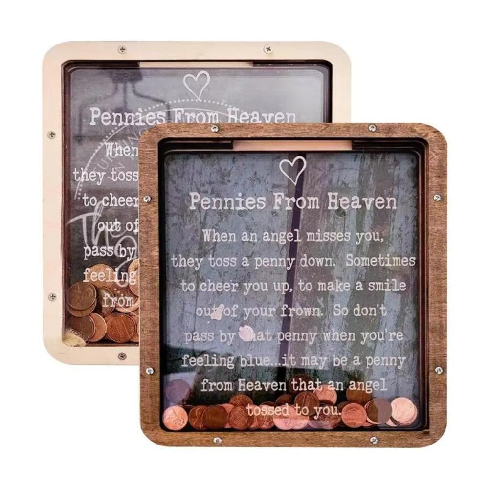 Creative Pennies From Heaven Piggy Banks Removable Coin Storage Box Money Saving Jar Home Decor
Creative Pennies From Heaven Piggy Banks Removable Coin Storage Box Money Saving Jar Home Decor