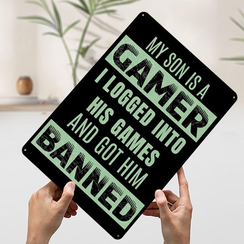 Got Him Banned Hilarious RPG Gaming Metal Poster Customized Wall Art Retro Vintage Tinplate Signs for Mancave Decoration Room 7.9x11.8In(20x30cm)
Got Him Banned Hilarious RPG Gaming Metal Poster Customized Wall Art Retro Vintage Tinplate Signs for Mancave Decoration Room 7.9x11.8In(20x30cm)