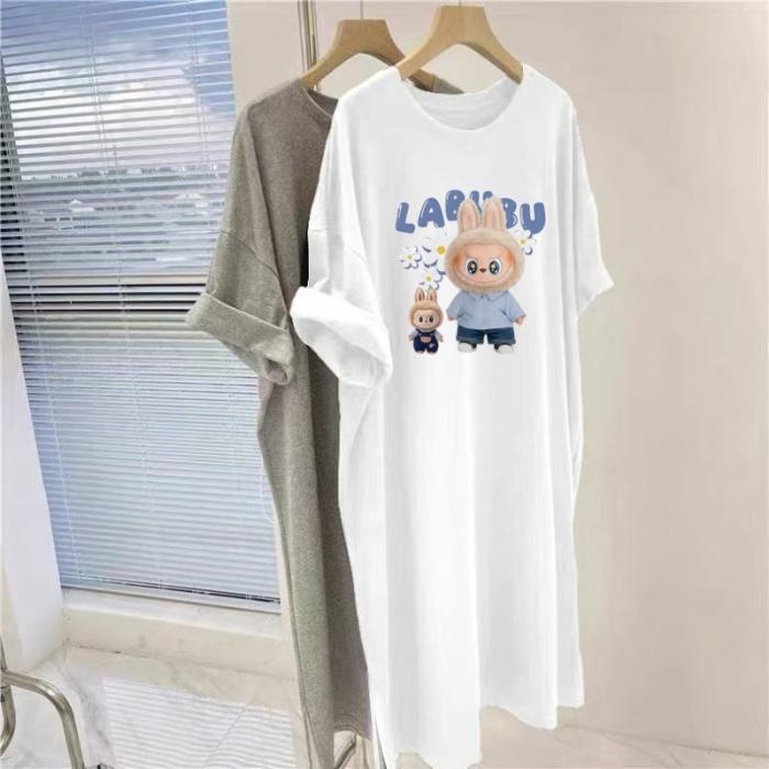 Летняя новая футболка, юбка, женское длинное платье большого размера, свободная ночная рубашка до колена M
Летняя новая футболка, юбка, женское длинное платье большого размера, свободная ночная рубашка до колена M