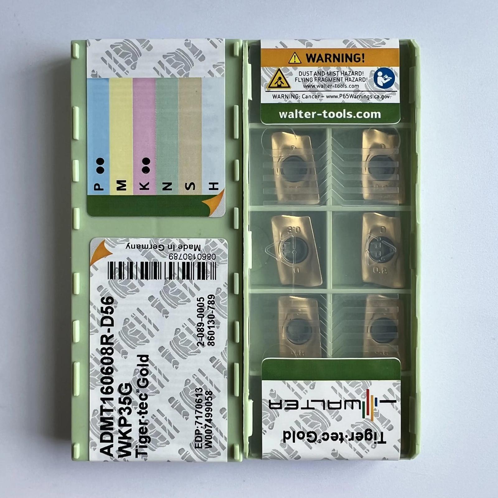 Original / ADMT160608R-D56 WKP35G / Industrial indexable Carbide Inserts 10 Pcs
Original / ADMT160608R-D56 WKP35G / Industrial indexable Carbide Inserts 10 Pcs