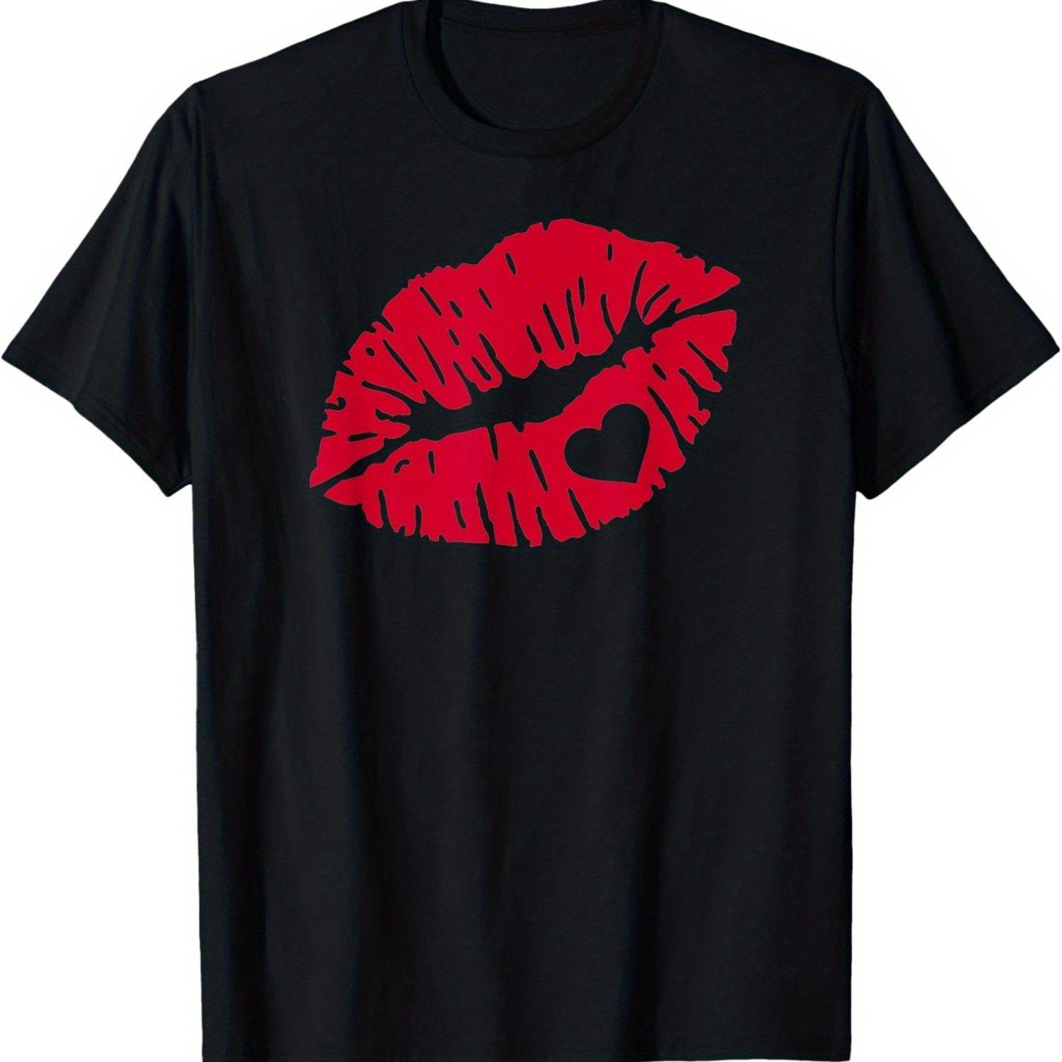 Red Kiss Lips Heart Graphic Men s Cotton T-Shirt Casual Daily Crewneck Tee Valentine Day T shirts 4XL
Red Kiss Lips Heart Graphic Men s Cotton T-Shirt Casual Daily Crewneck Tee Valentine Day T shirts 4XL