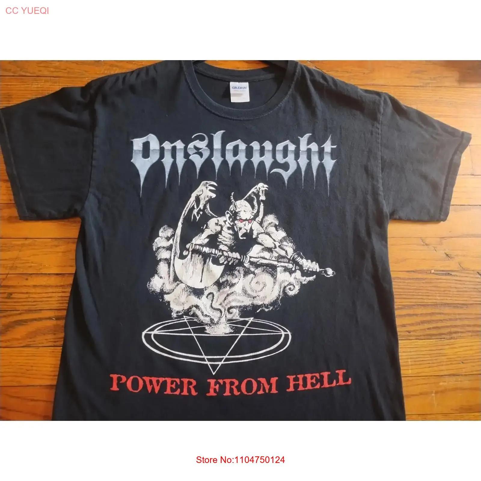 Vintage onslaught power from hell vtg concerT T Shirt large thrash metal slayer vintage Washed Versatile Casual 5XL різнокольоровий
Vintage onslaught power from hell vtg concerT T Shirt large thrash metal slayer vintage Washed Versatile Casual 5XL різнокольоровий
