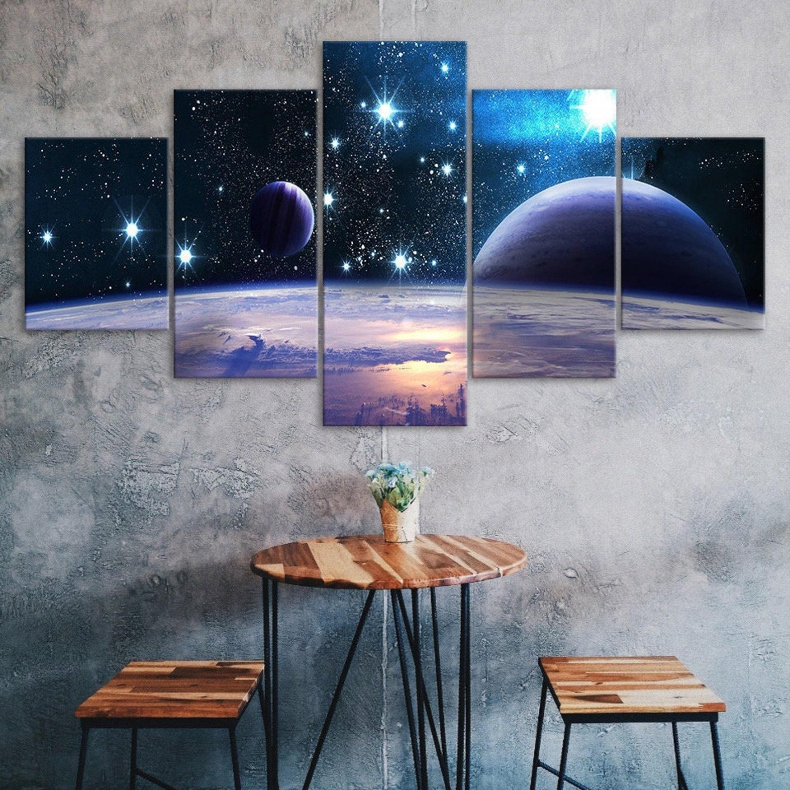 Galaxy Stars Universe Space Scenery Canvas 5 Piece Five Panel Wall Print Modern Art Poster Picture Home Decor Gift For Him Her 20X35 20X45 20X55CM
Galaxy Stars Universe Space Scenery Canvas 5 Piece Five Panel Wall Print Modern Art Poster Picture Home Decor Gift For Him Her 20X35 20X45 20X55CM