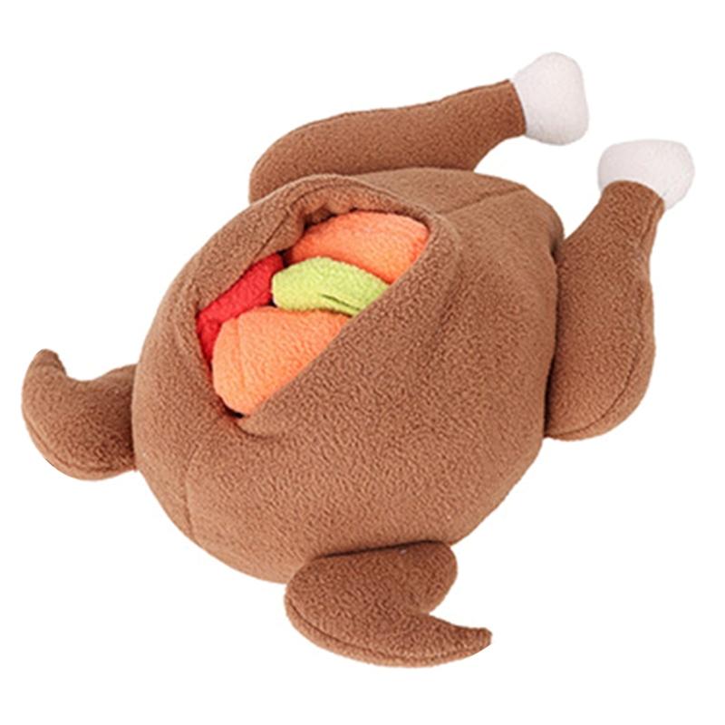 Dog Snuffle Chew Toys for Puppy Teething Soft Plush Roasted Chicken Hide & Seek Foraging Game for Small Medium Dogs 1
Dog Snuffle Chew Toys for Puppy Teething Soft Plush Roasted Chicken Hide & Seek Foraging Game for Small Medium Dogs 1