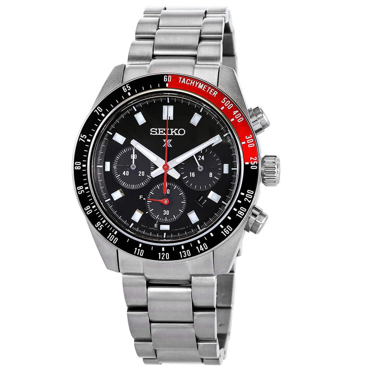 Сучасний чоловічий годинник SEIKO Prospex Chronograph з чорним циферблатом SSC915, чорний,
Сучасний чоловічий годинник SEIKO Prospex Chronograph з чорним циферблатом SSC915, чорний,