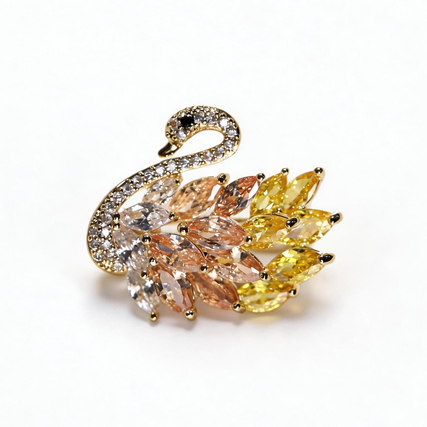 Japanese-style Anti-exposure Collar Rhinestone Swan Small Brooch for Women, Trendy Ins Temperament Cardigan Pin Accessory золотистий
Japanese-style Anti-exposure Collar Rhinestone Swan Small Brooch for Women, Trendy Ins Temperament Cardigan Pin Accessory золотистий