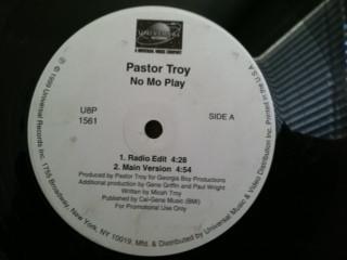 12inch Record PASTOR TROY - No Mo Play U8P1561 Universal Recor 1999 US Rap & Hip-Hop/R&B Used
12inch Record PASTOR TROY - No Mo Play U8P1561 Universal Recor 1999 US Rap & Hip-Hop/R&B Used