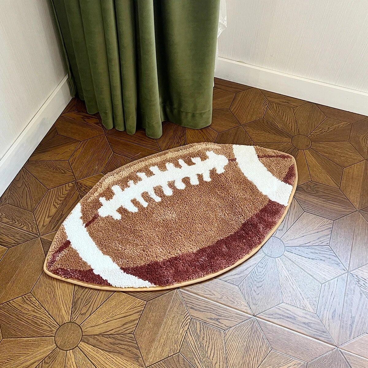 Football Tufted Rugs Bedroom Rug Soft Fluffy Bedside Carpet Floor Pad Mat Doormat Home Room Decor 80X44.5CM
Football Tufted Rugs Bedroom Rug Soft Fluffy Bedside Carpet Floor Pad Mat Doormat Home Room Decor 80X44.5CM