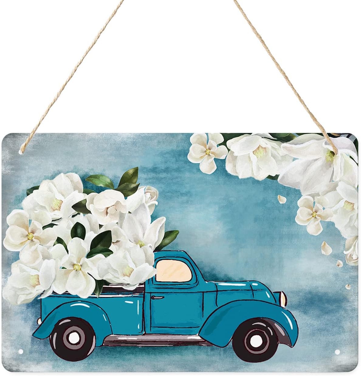 White Magnolia Flower with Blue Truck Vintage Metal tin Sign Art Plaque Wall Decor Look Funny Gifts for Home Kitchen Garage B 20x30cm(7.8x11.8inch)
White Magnolia Flower with Blue Truck Vintage Metal tin Sign Art Plaque Wall Decor Look Funny Gifts for Home Kitchen Garage B 20x30cm(7.8x11.8inch)