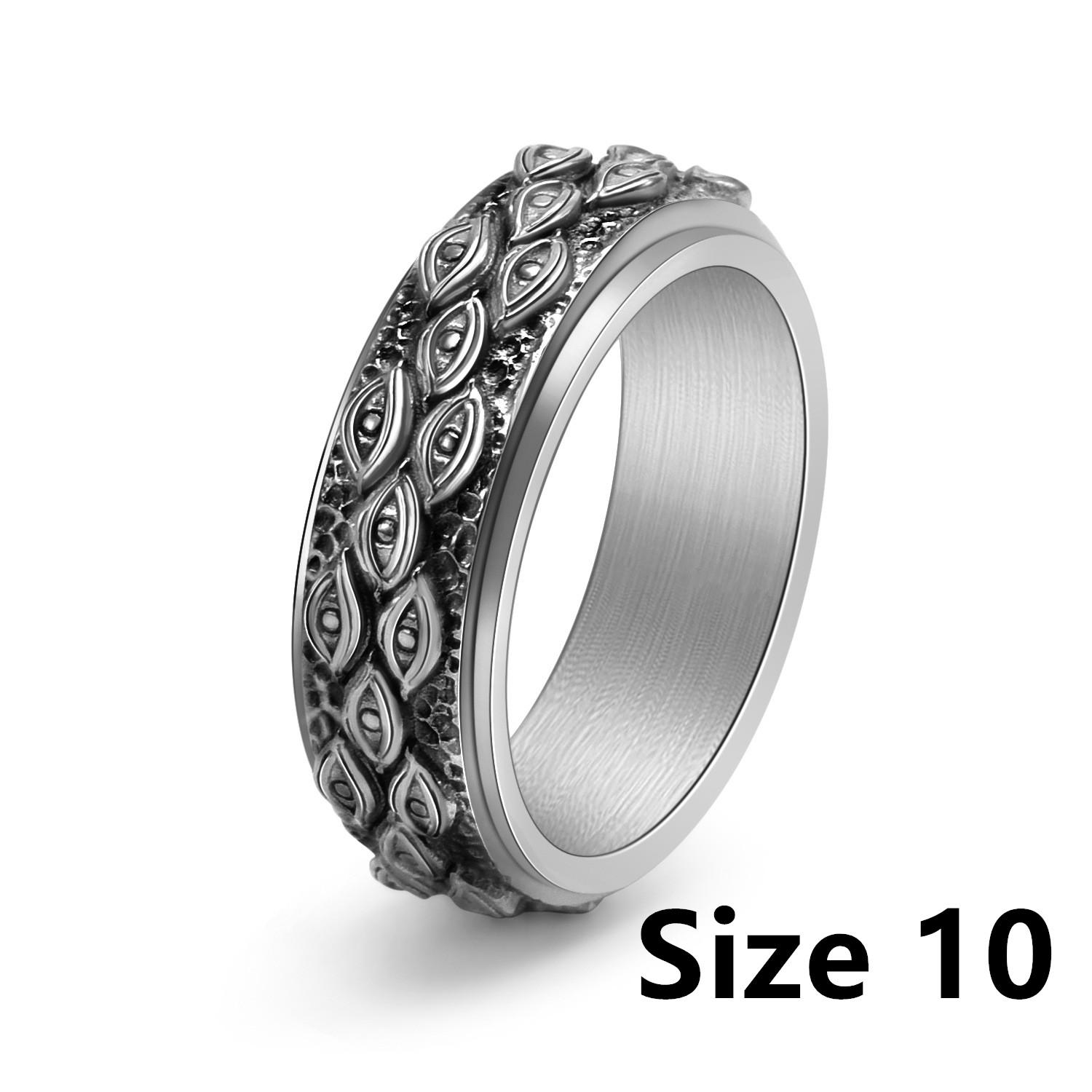 Men S Eye Of God Spinner Ring Vintage Stainless Steel Anti-Anxiety Zircon Stress Relief Rings Party Club Accessoires Gifts
Men S Eye Of God Spinner Ring Vintage Stainless Steel Anti-Anxiety Zircon Stress Relief Rings Party Club Accessoires Gifts