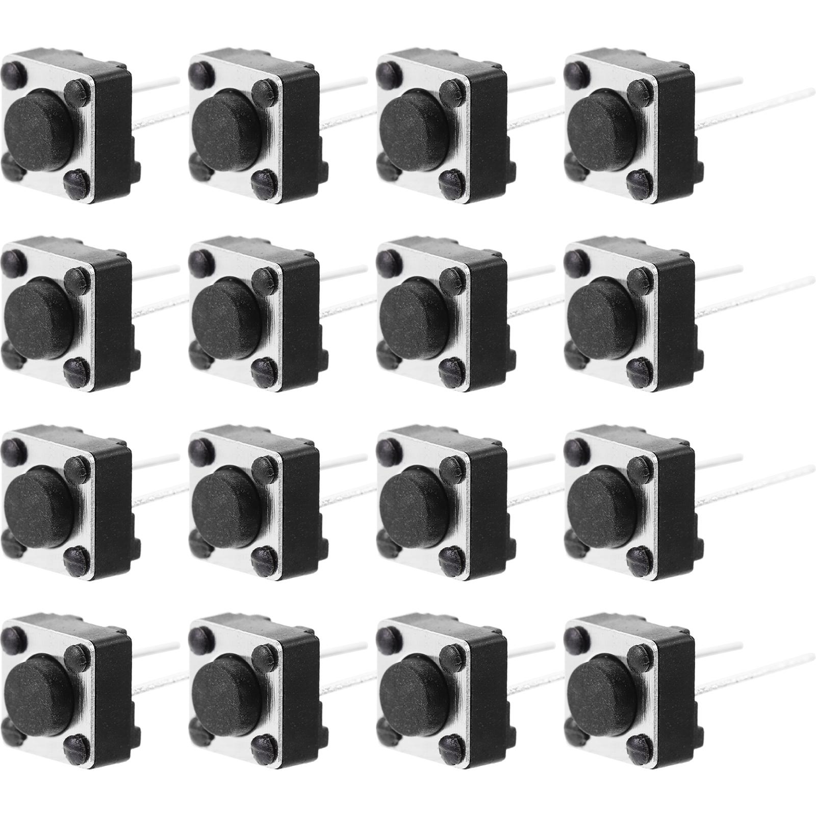 100 Pcs Tactile Push Button Switch | Momentary Black Buttons for Arduino & Breadboard | Stable Trigger Electronic Switches 0.7x0.6x0.6CM чорний
100 Pcs Tactile Push Button Switch | Momentary Black Buttons for Arduino & Breadboard | Stable Trigger Electronic Switches 0.7x0.6x0.6CM чорний