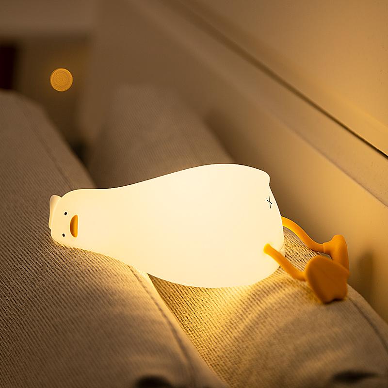 Duck Rechargeable LED Night Light Pat Silicone Lamp Bedside Cartoon Cute Children Nightlights for Home Room Decor Birthday Gift
Duck Rechargeable LED Night Light Pat Silicone Lamp Bedside Cartoon Cute Children Nightlights for Home Room Decor Birthday Gift