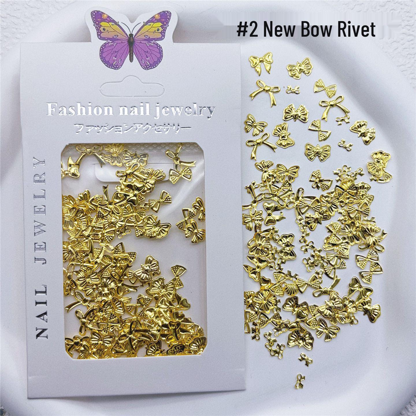 Cross-Border French Manicure: Elegant Small Bow Metal Rivets & Streamers Nail Accessories
Cross-Border French Manicure: Elegant Small Bow Metal Rivets & Streamers Nail Accessories